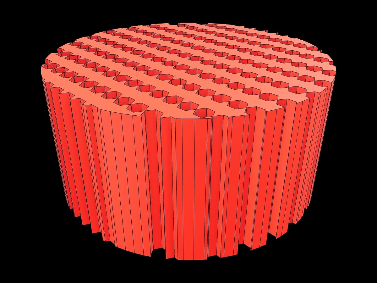 Hexagonal Mesh Cylinder