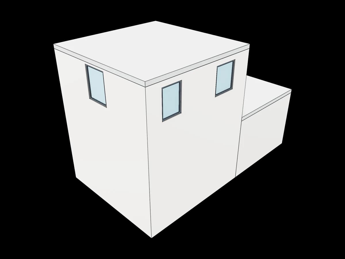 Multi Window Building Structure