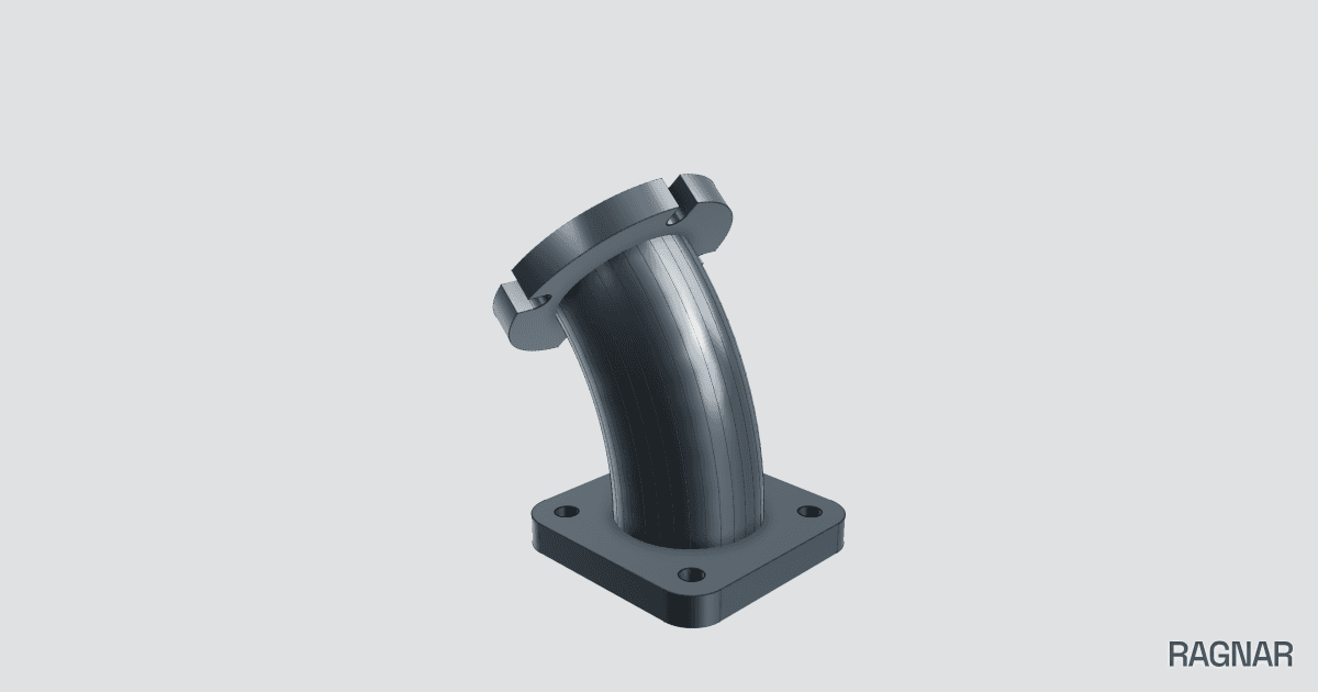 Curved Flanged Pipe