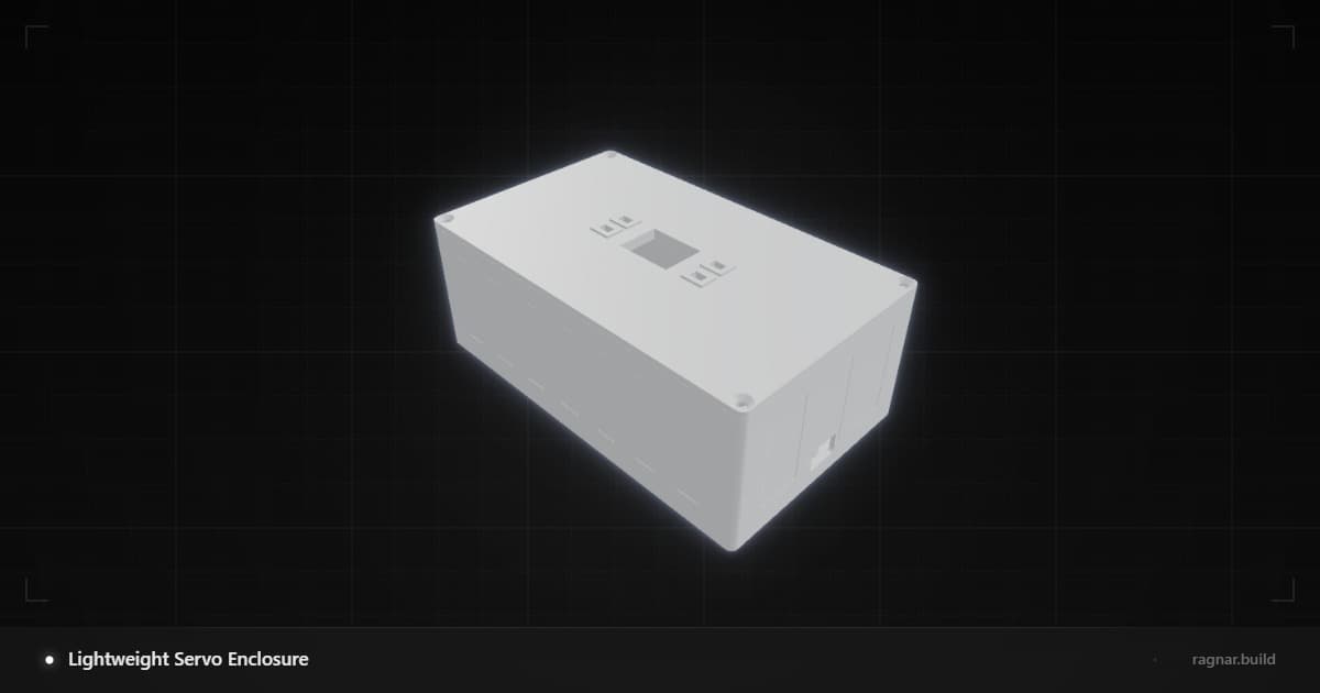 Lightweight Servo Enclosure