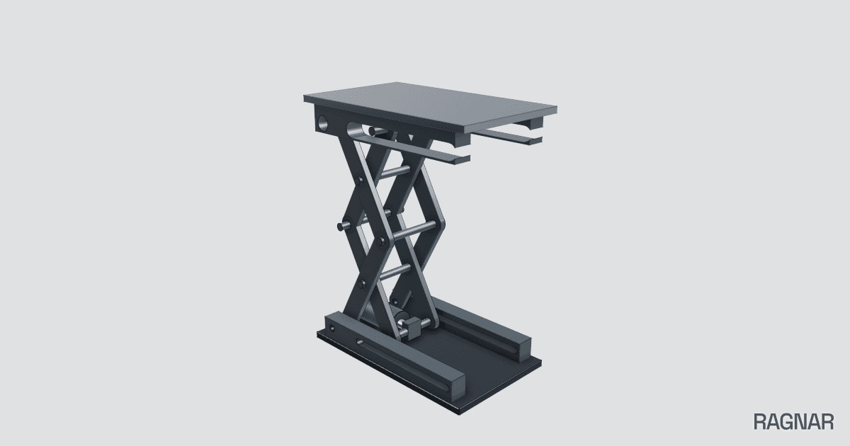 Pneumatic scissor lift