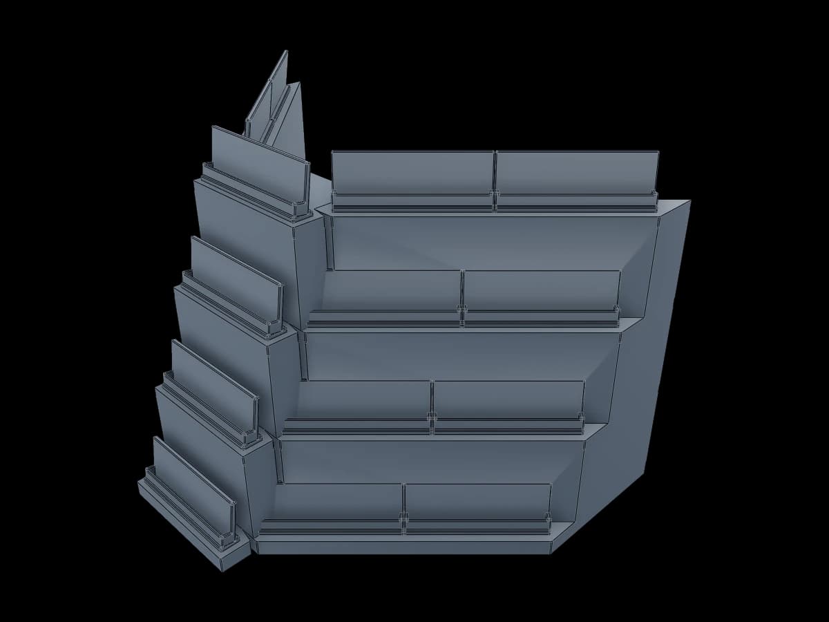 Four Tier Card Display