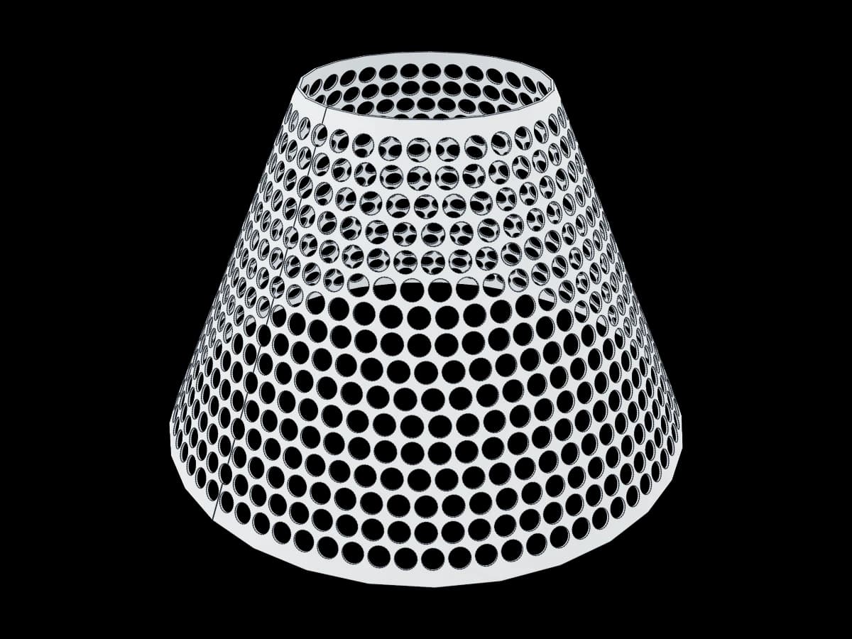 Perforated Circular Cone