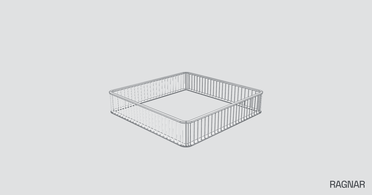 Square fence panel