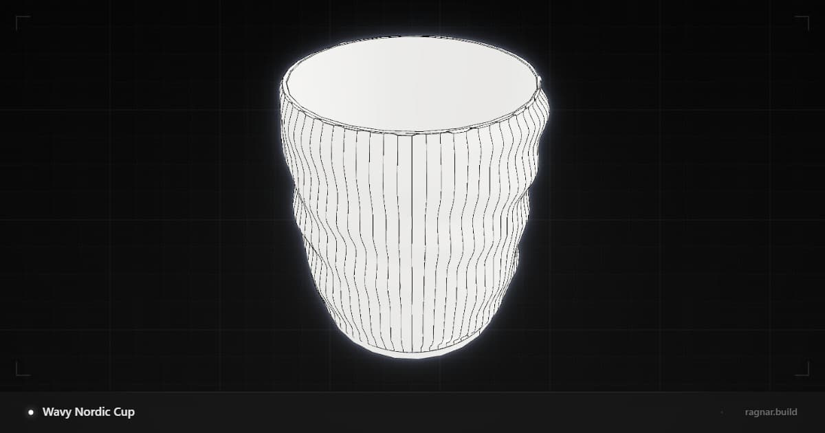 Wavy Ceramic Mug