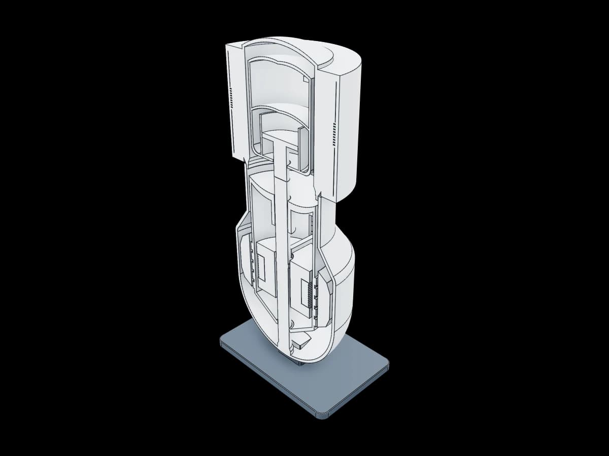 Stirling Engine Cutaway Model