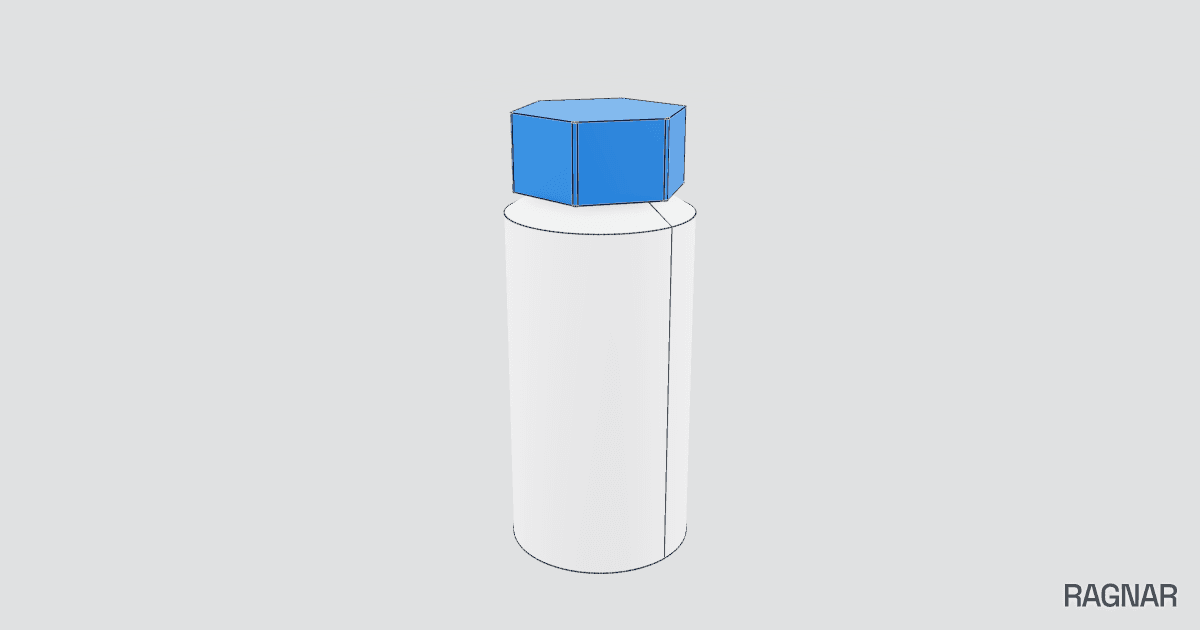 Hexagonal Cap Bottle