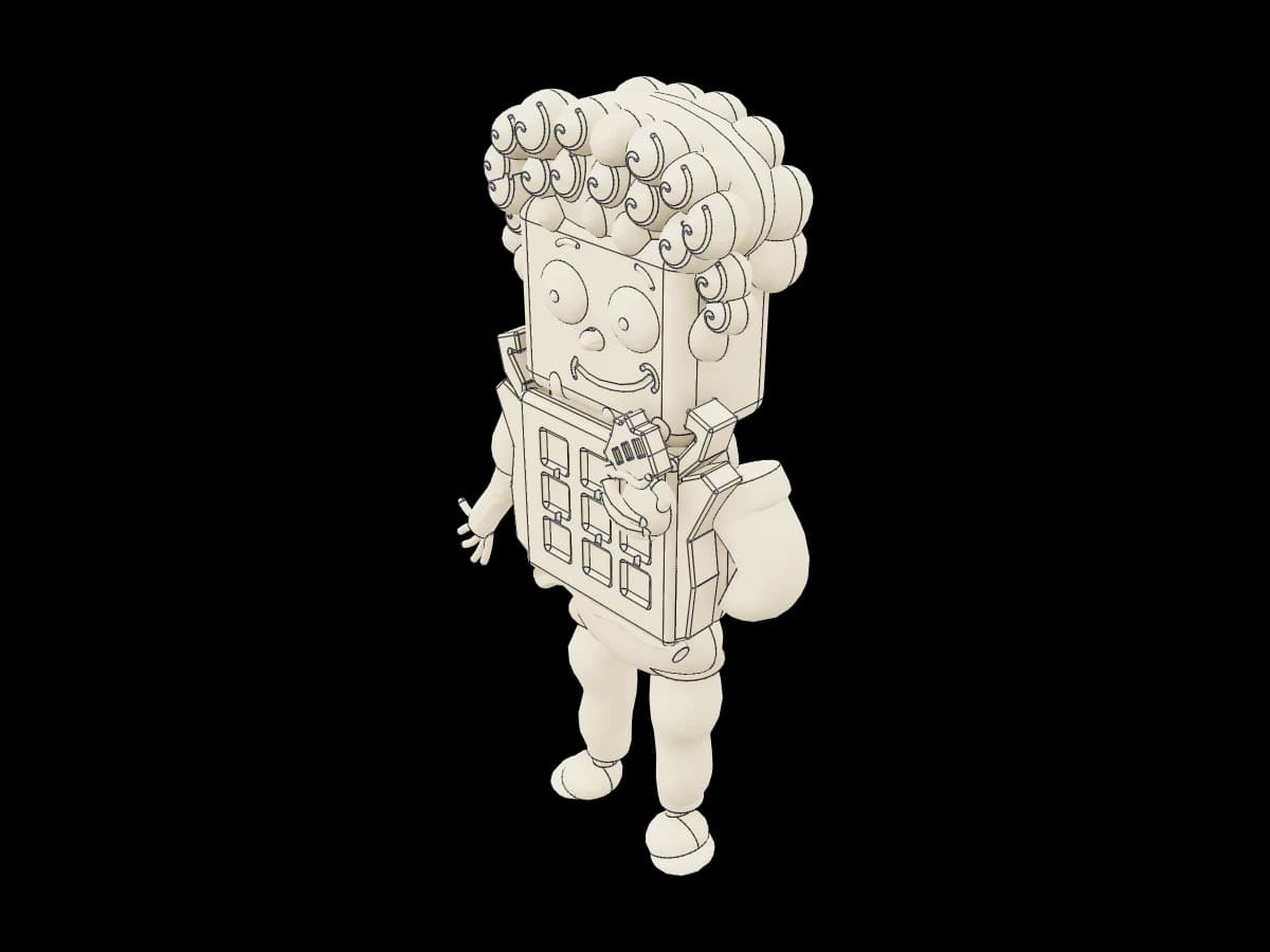 Waffle Character Figurine
