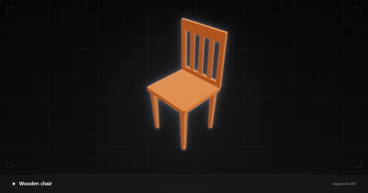 Wooden chair