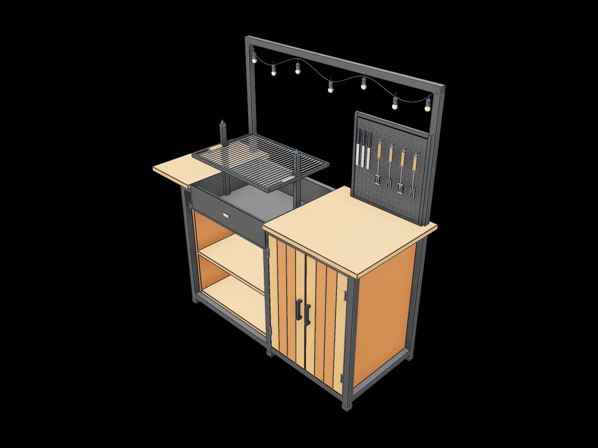 Outdoor Barbecue Station