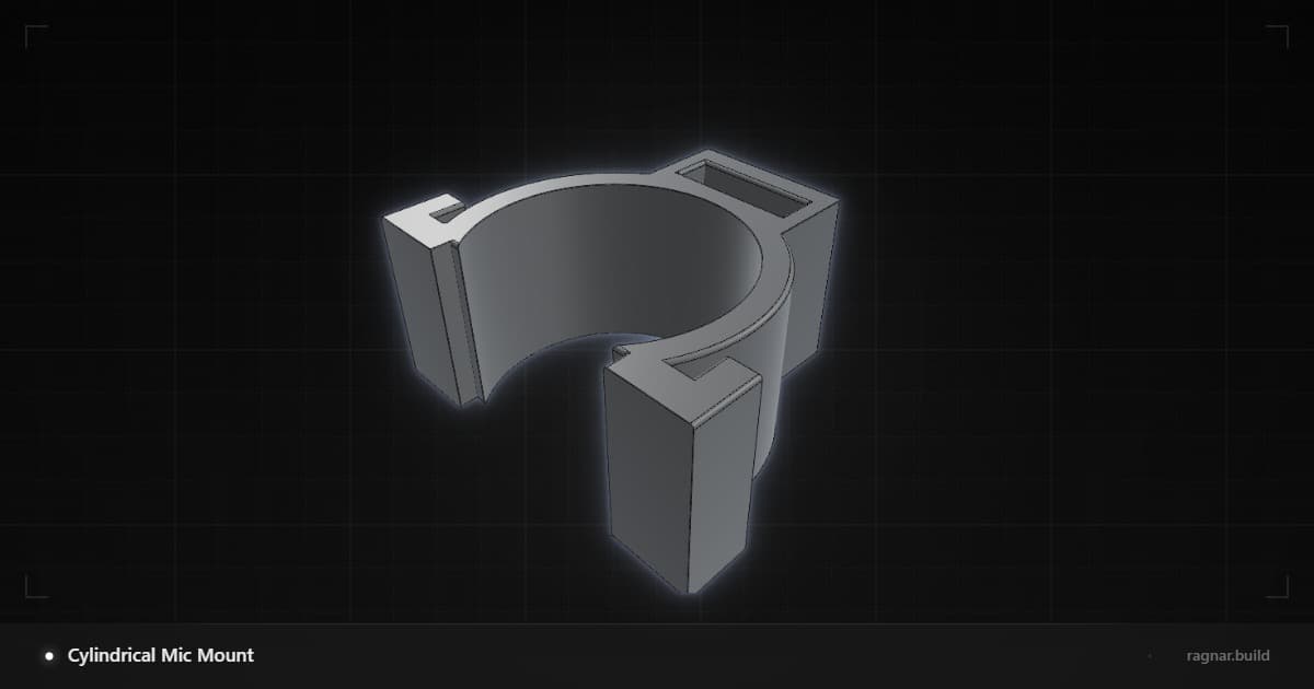 Cylindrical Mic Mount