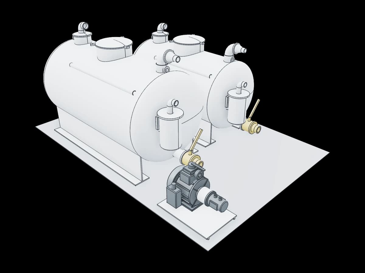 Vacuum Pump and Tank Layout