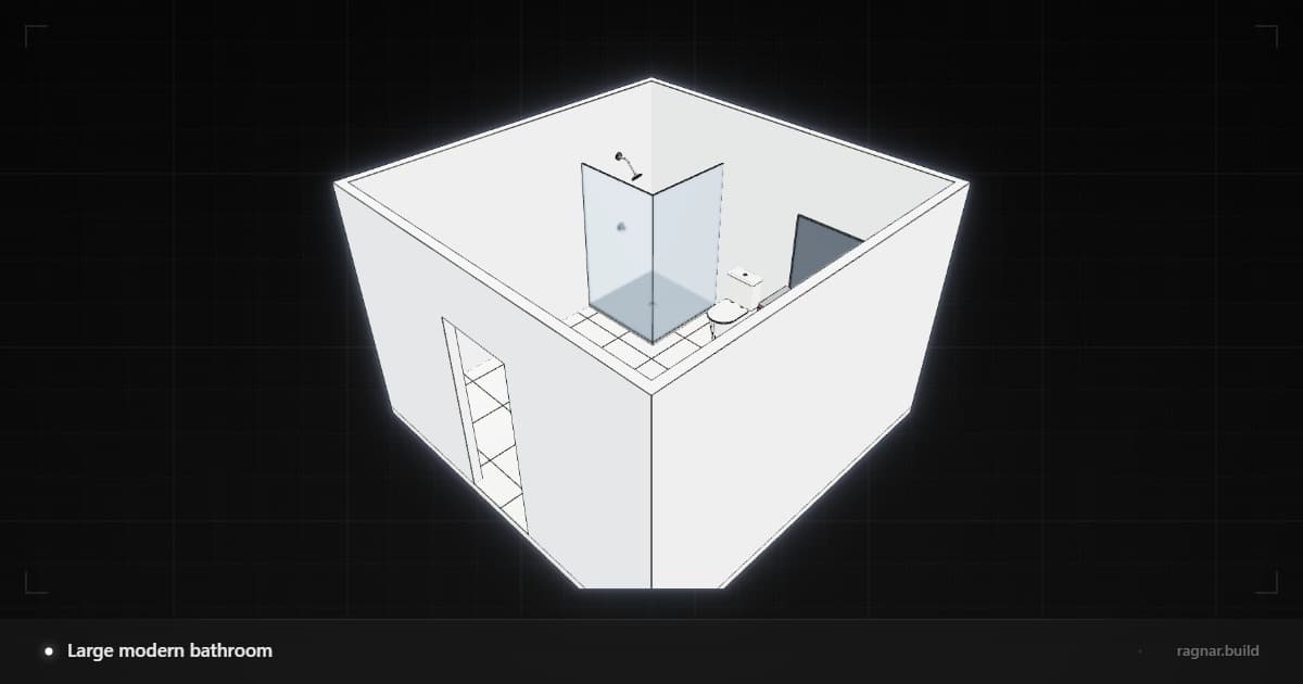 Large modern bathroom