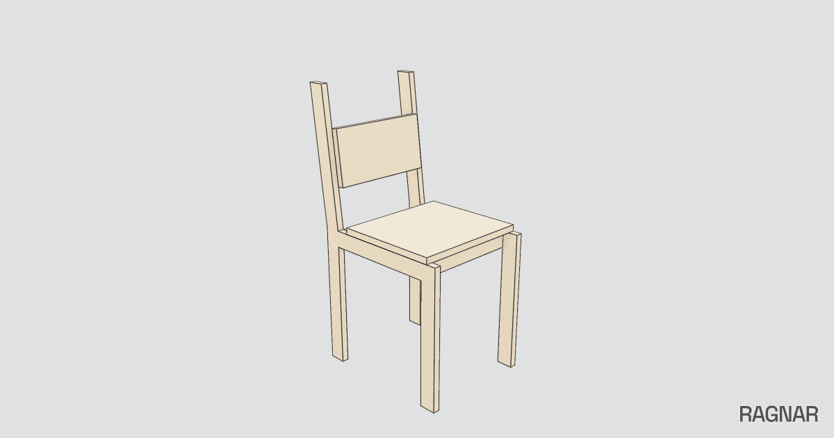 Plywood Chair Set