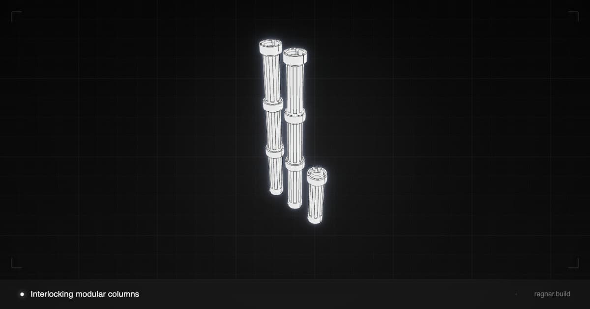Interlocking modular columns