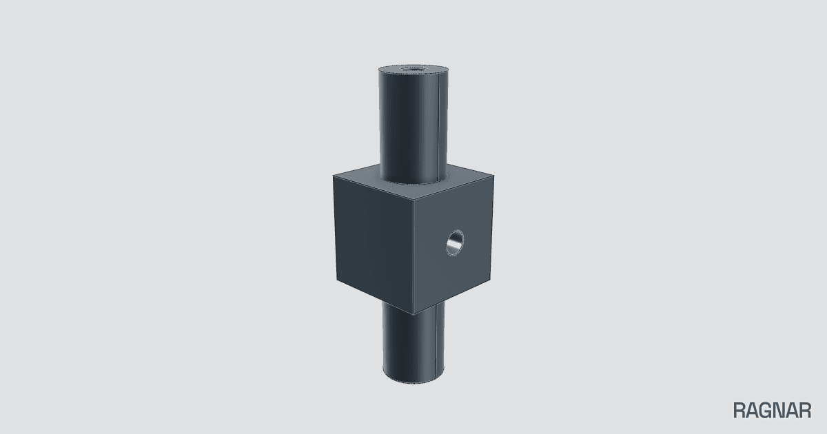 High-pressure cross vessel