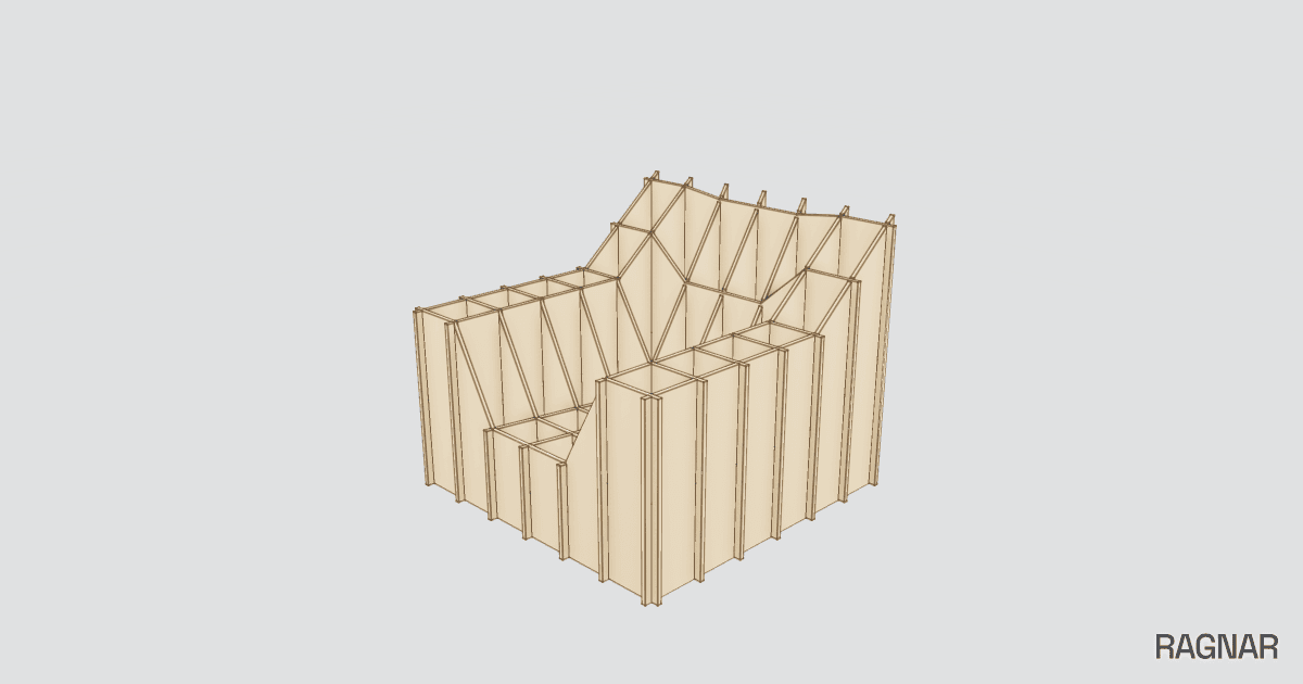 Armchair plywood pattern