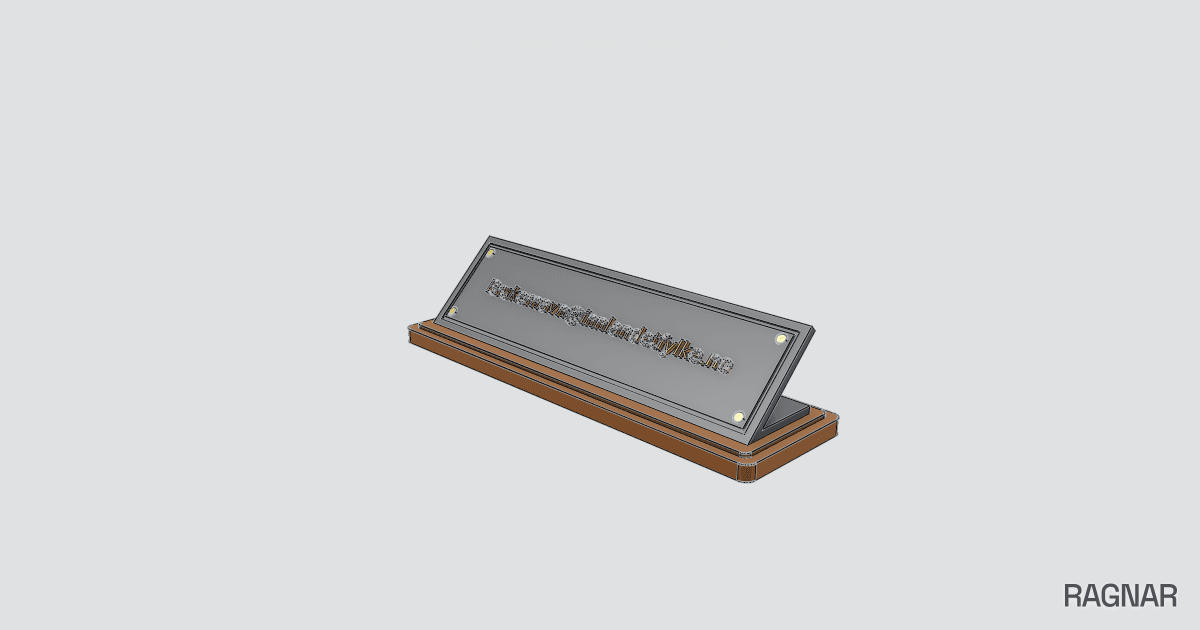 Custom Nameplate Stand