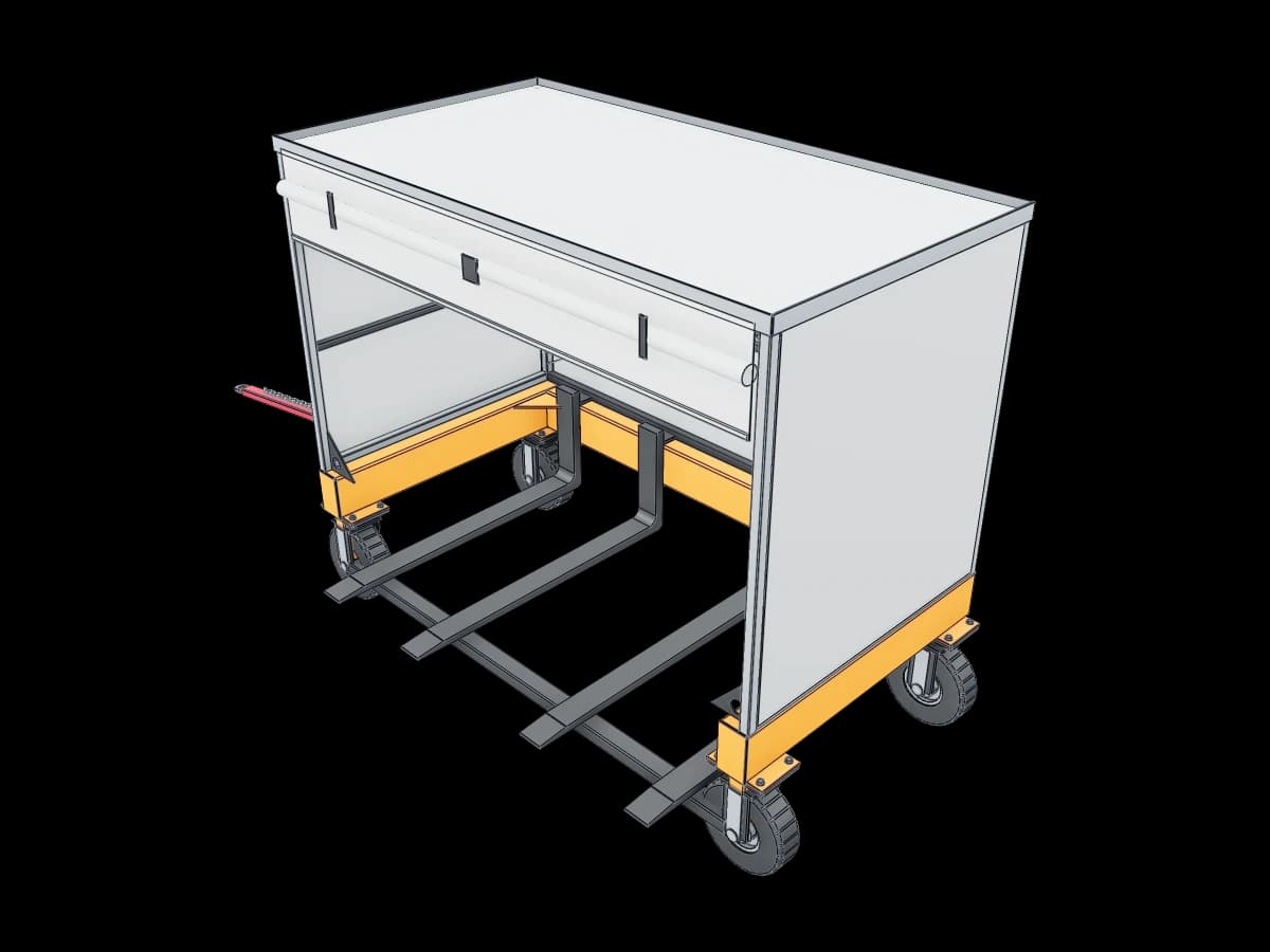 Towable Material Handling Cart