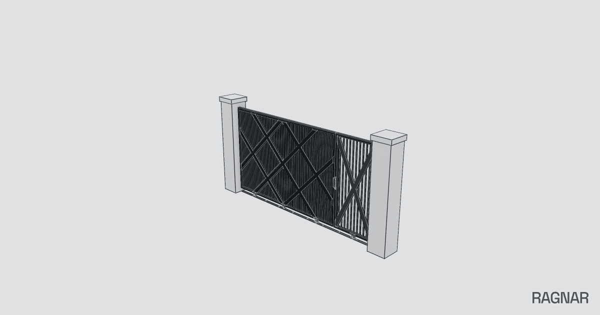Sliding security gate