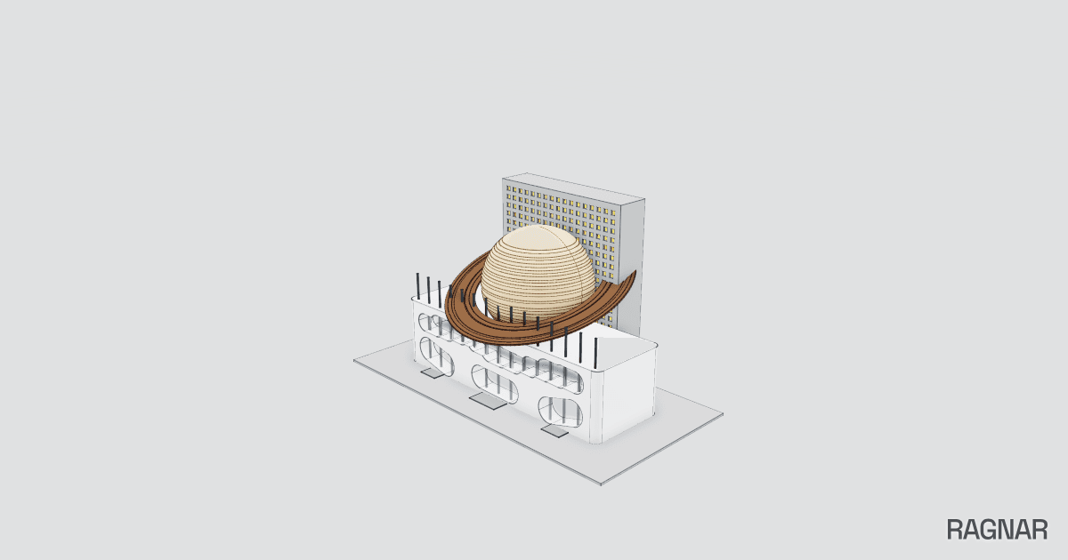 Futuristic Exhibition Pavilion