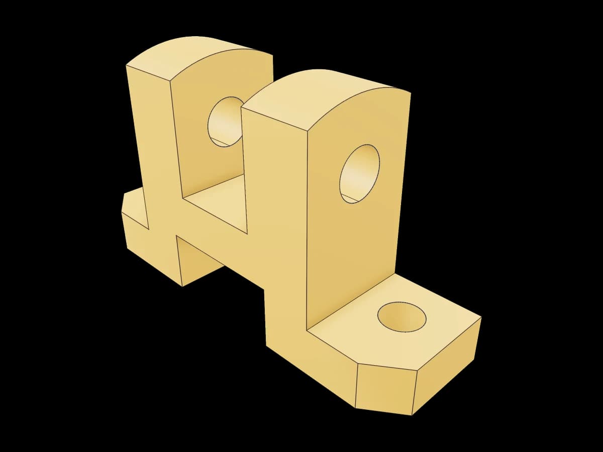 Industrial Brass Mounting Bracket