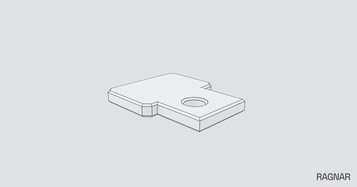 Small Stepped Mounting Plate | Ragnar Gallery