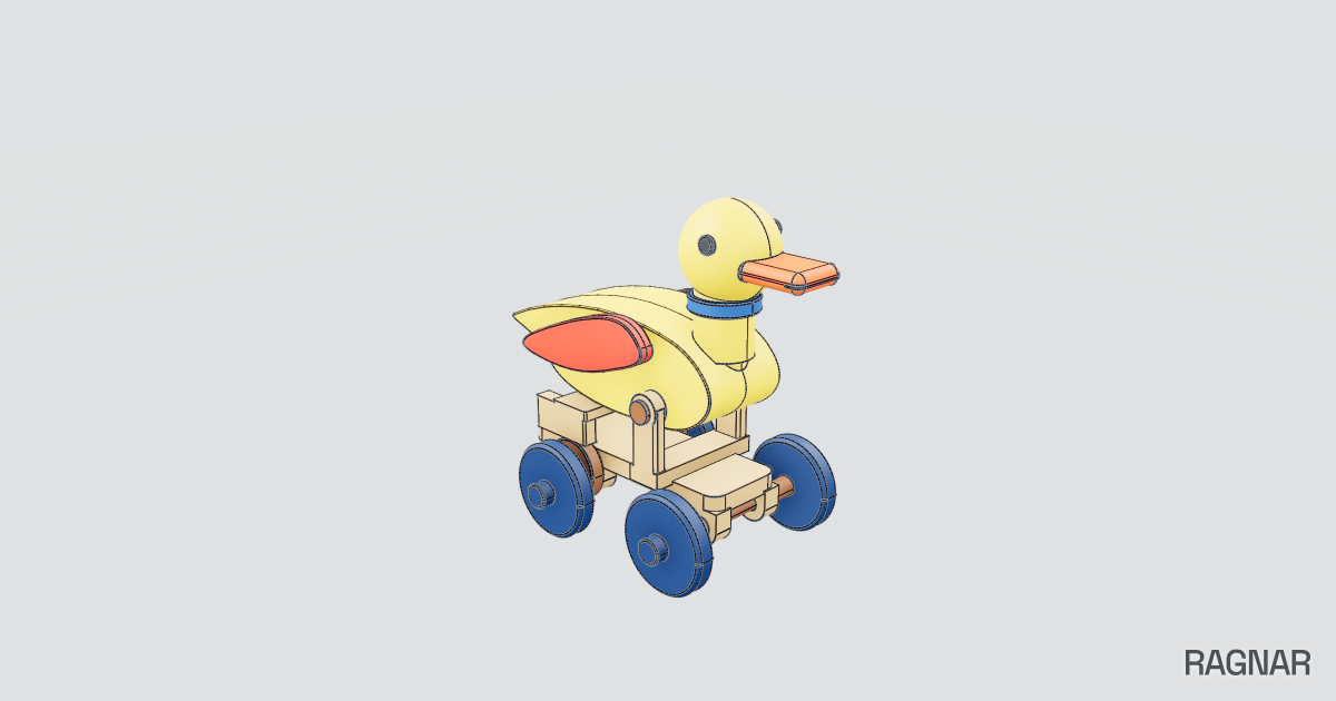 Vintage Mechanical Duck Toy | Ragnar Gallery