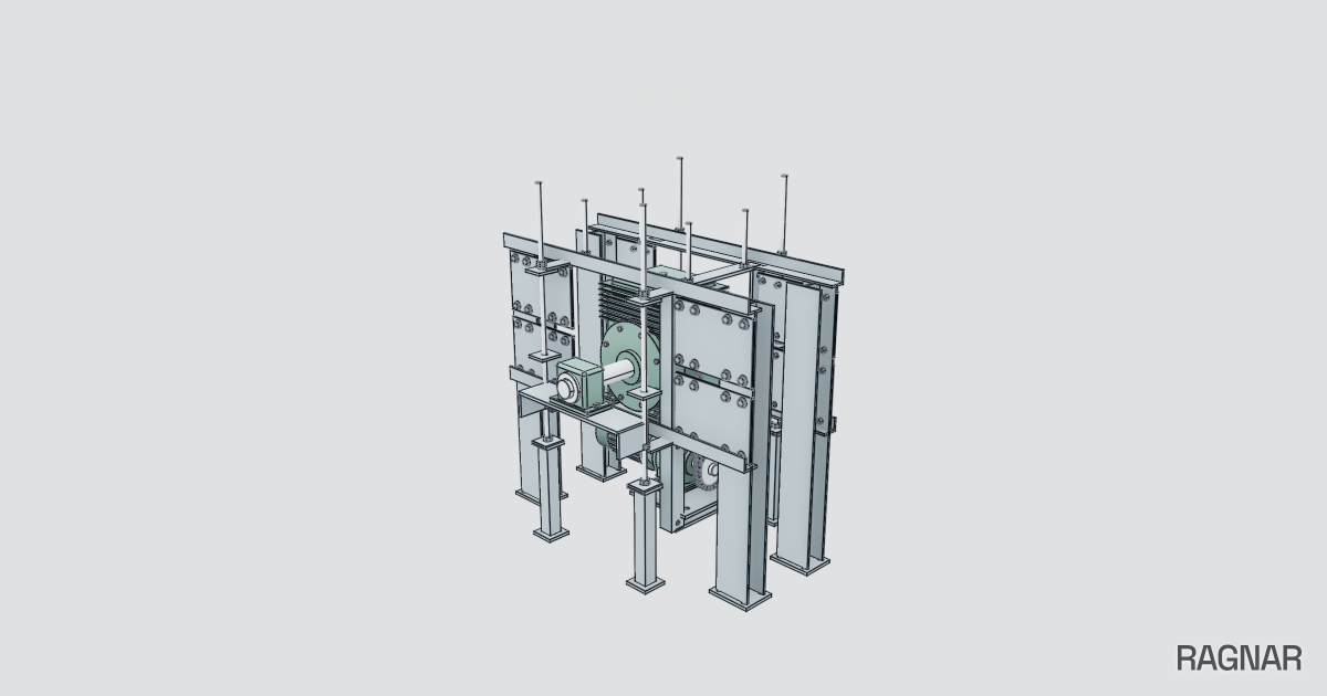 Industrial Geared Drive Assembly | Ragnar Gallery