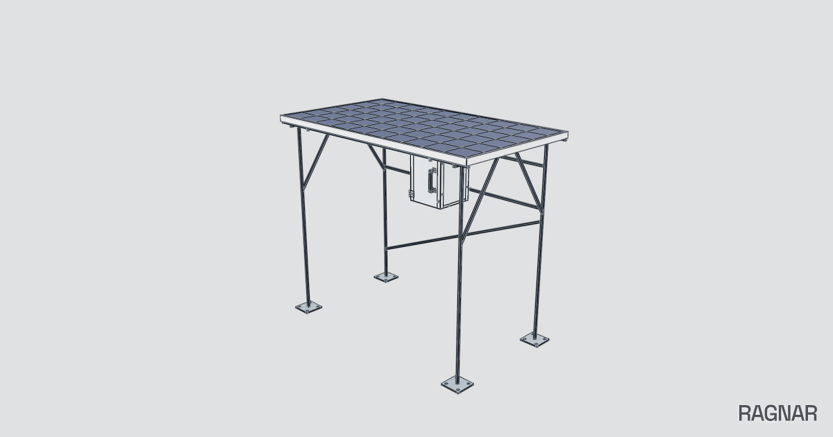 Solar Panel With Support Frame | Ragnar Gallery